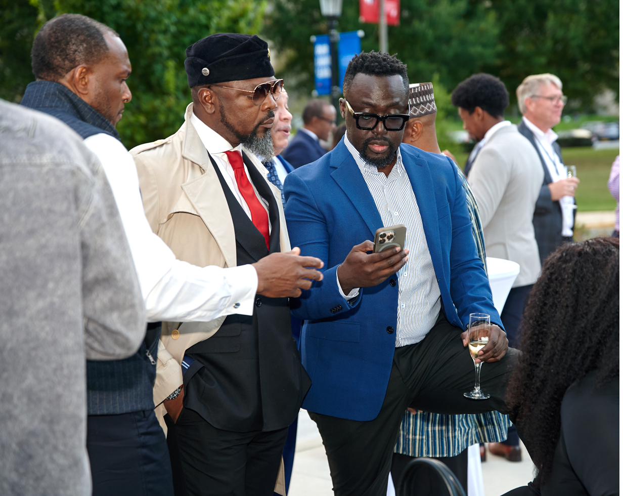 Members meeting one another at a 6Africa reception