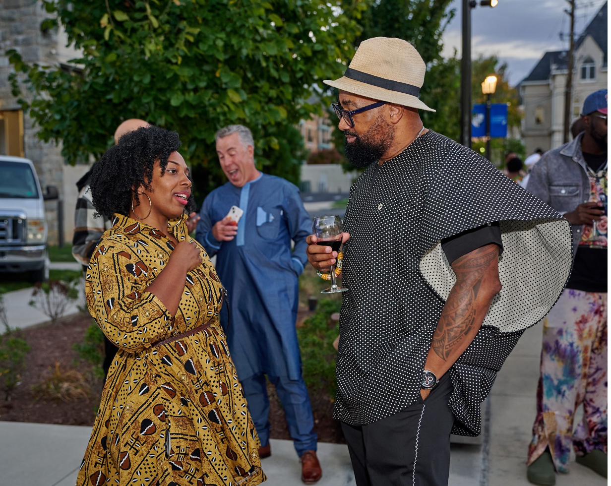 Members in animated conversation at a 6Africa reception