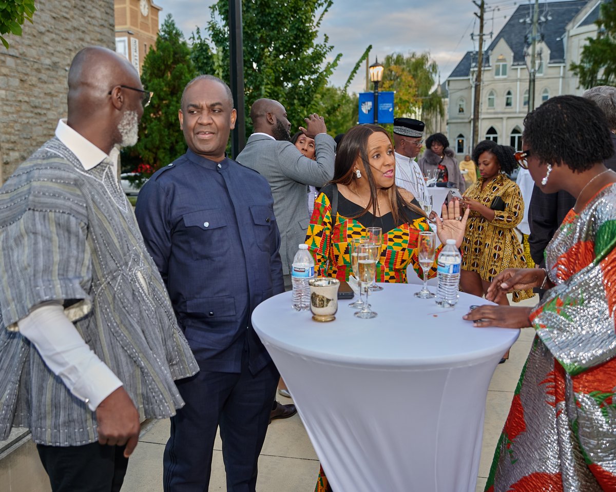 Partners networking at a 6Africa reception